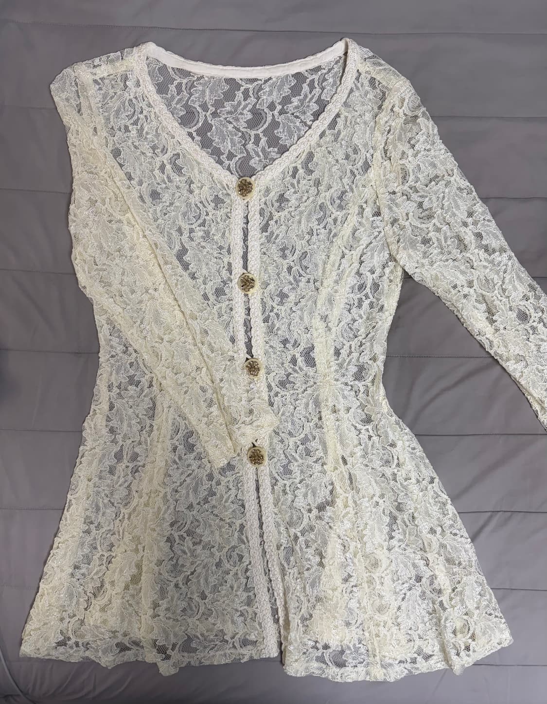 핀터 페어리 레이스 원피스형 가디건 상품이미지1