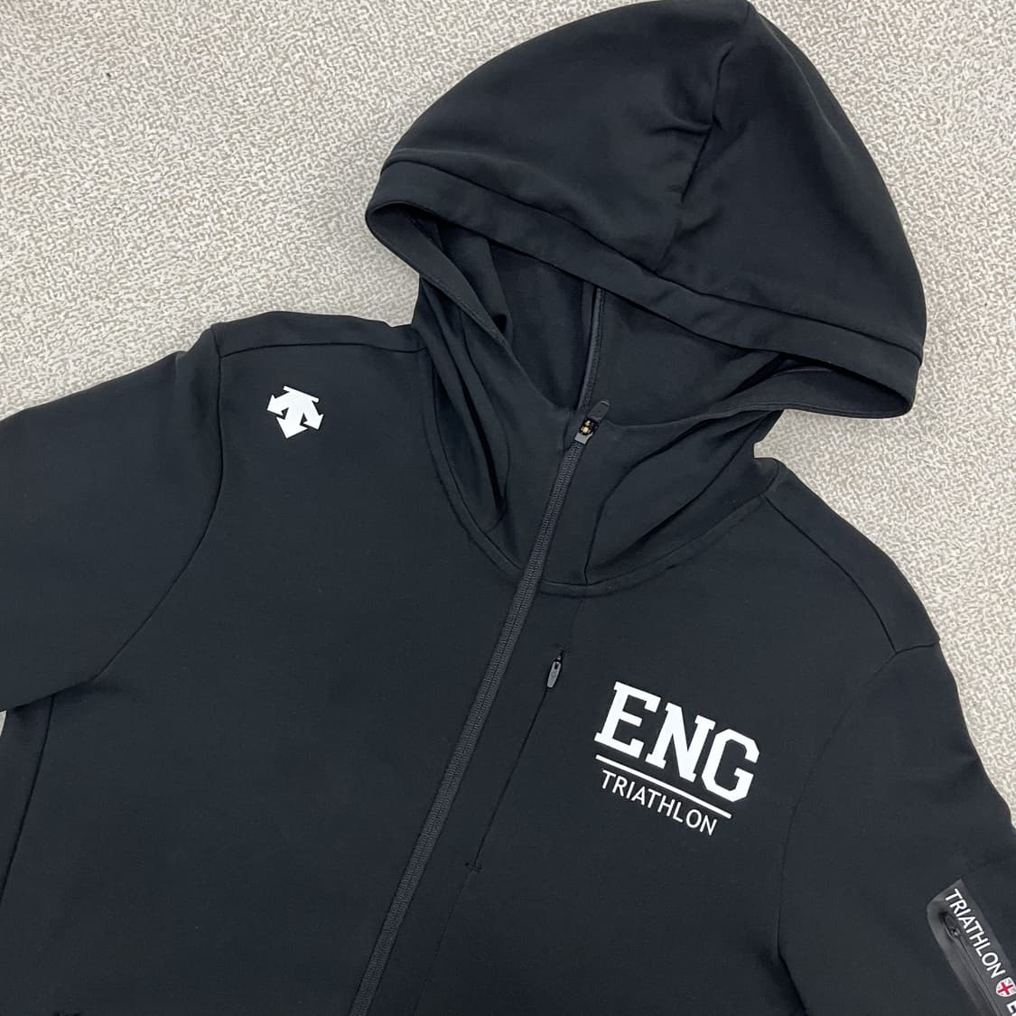 [L] 데상트 잉글랜드 트라이애슬론팀 그래픽 후드집업 자켓 3941 상품이미지5