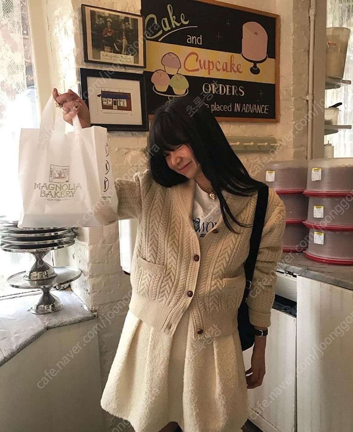 새상품 더바넷 Tinkey boucle skirt 울 스커트 아이보리 S 상품이미지2