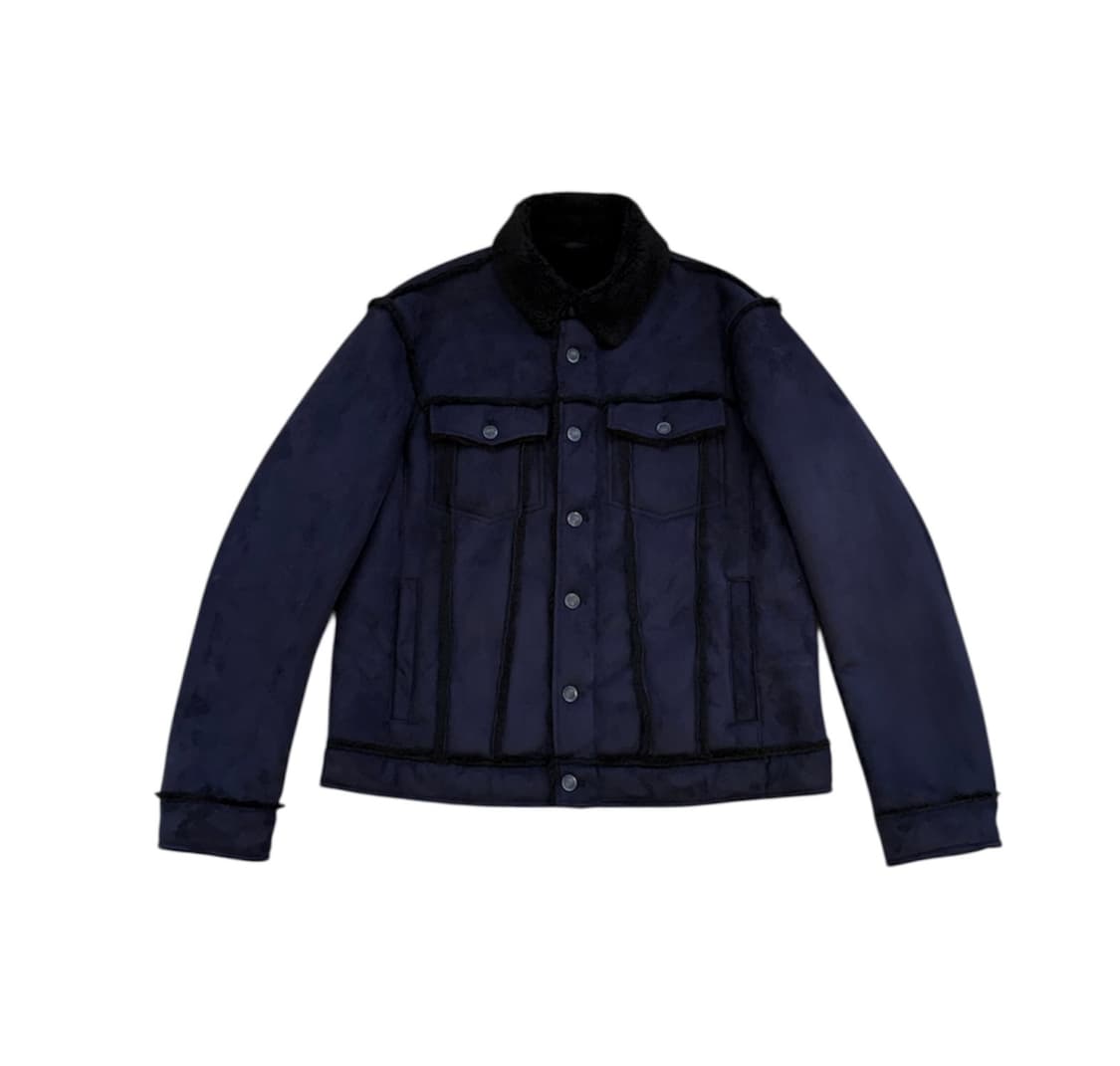 알마니 익스체인지 스웨이드 쉐르파 트러커 자켓 상품이미지1