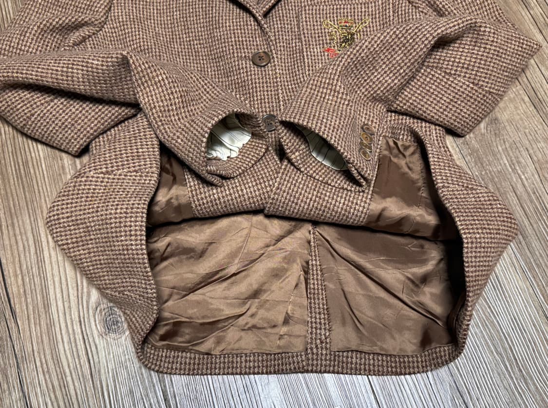 폴로 랄프로렌 금장 자수 울 3B 블레이져 자켓 상품이미지4