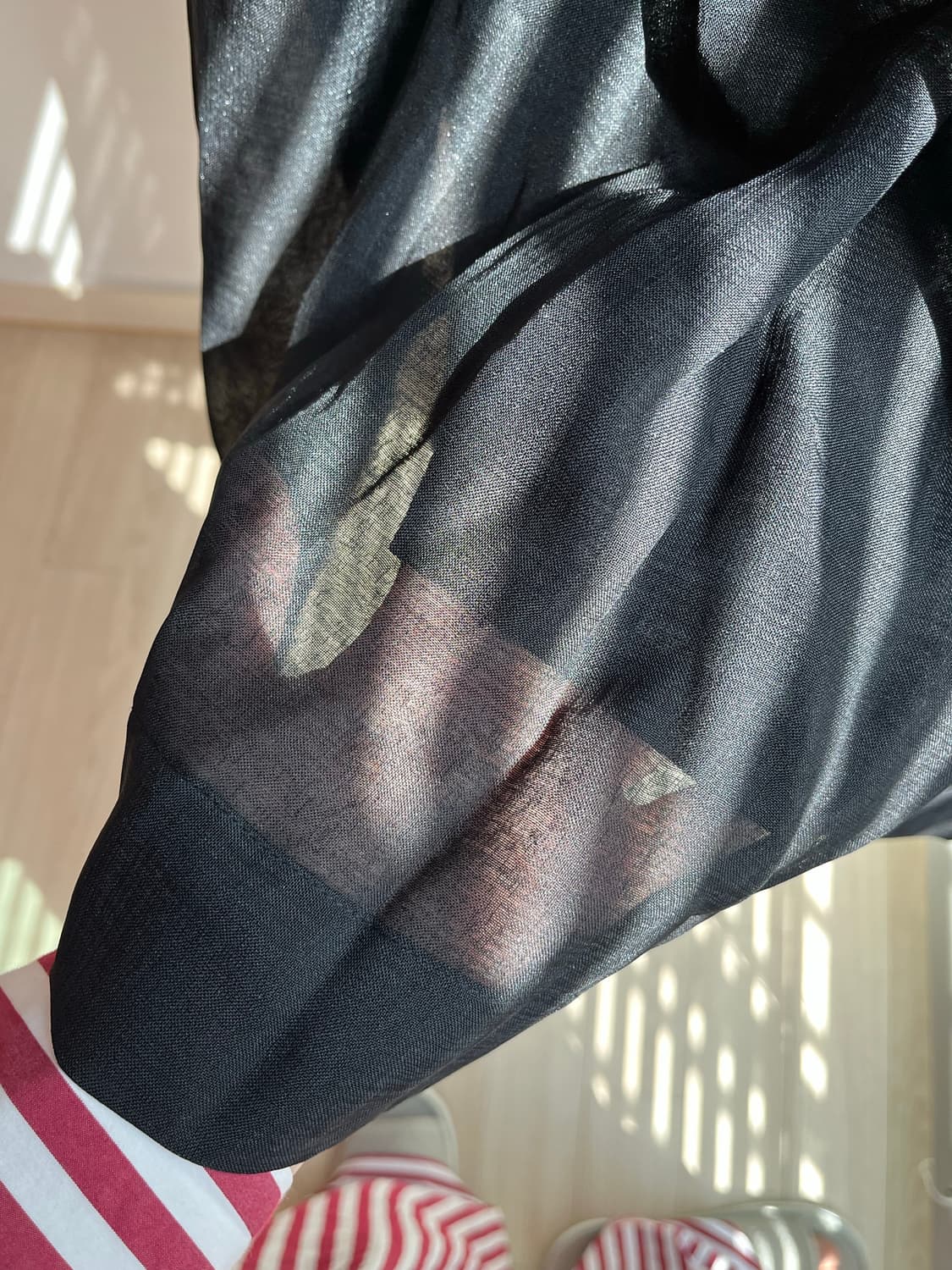 유노이아 오간자 턱 스커트 상품이미지2