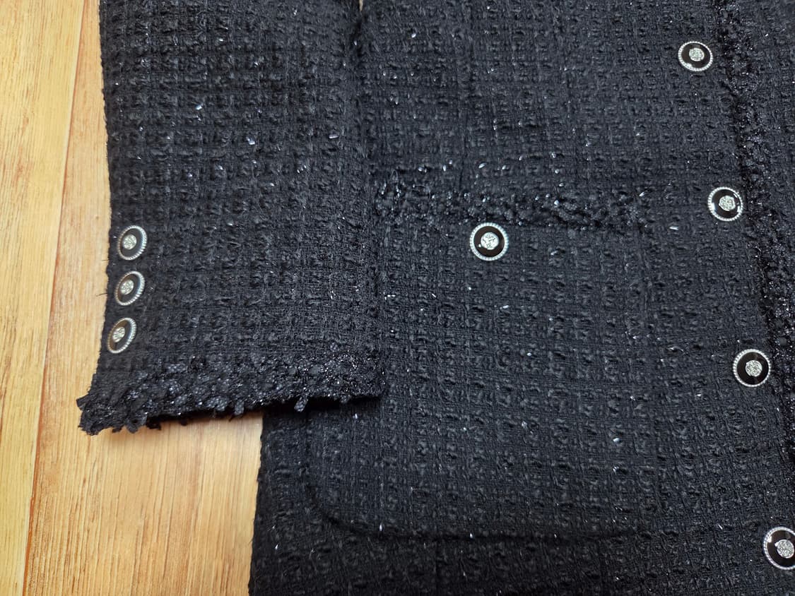 룩캐스트(LOOKCAST) 라일리 트리밍 트위드원피스 44-55 새상품 상품이미지6