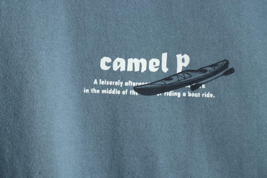 (L-XL) 카멜워크 반팔 티셔츠 캠핑 그린 올드스쿨-H3H33863 상품이미지5