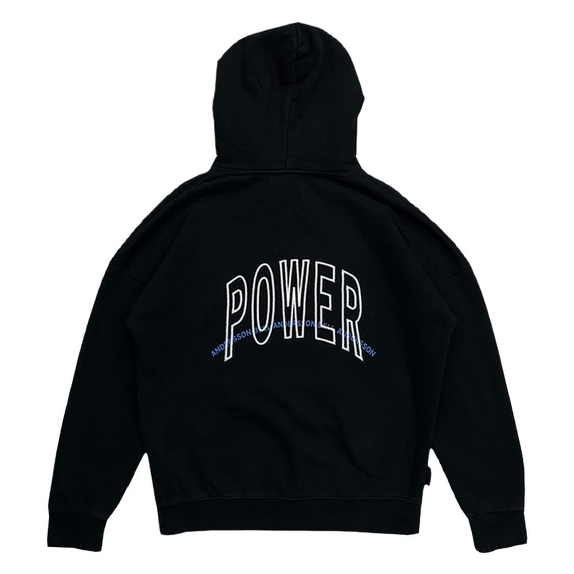 앤더슨벨 블랙 기모 후드티 M 상품이미지8