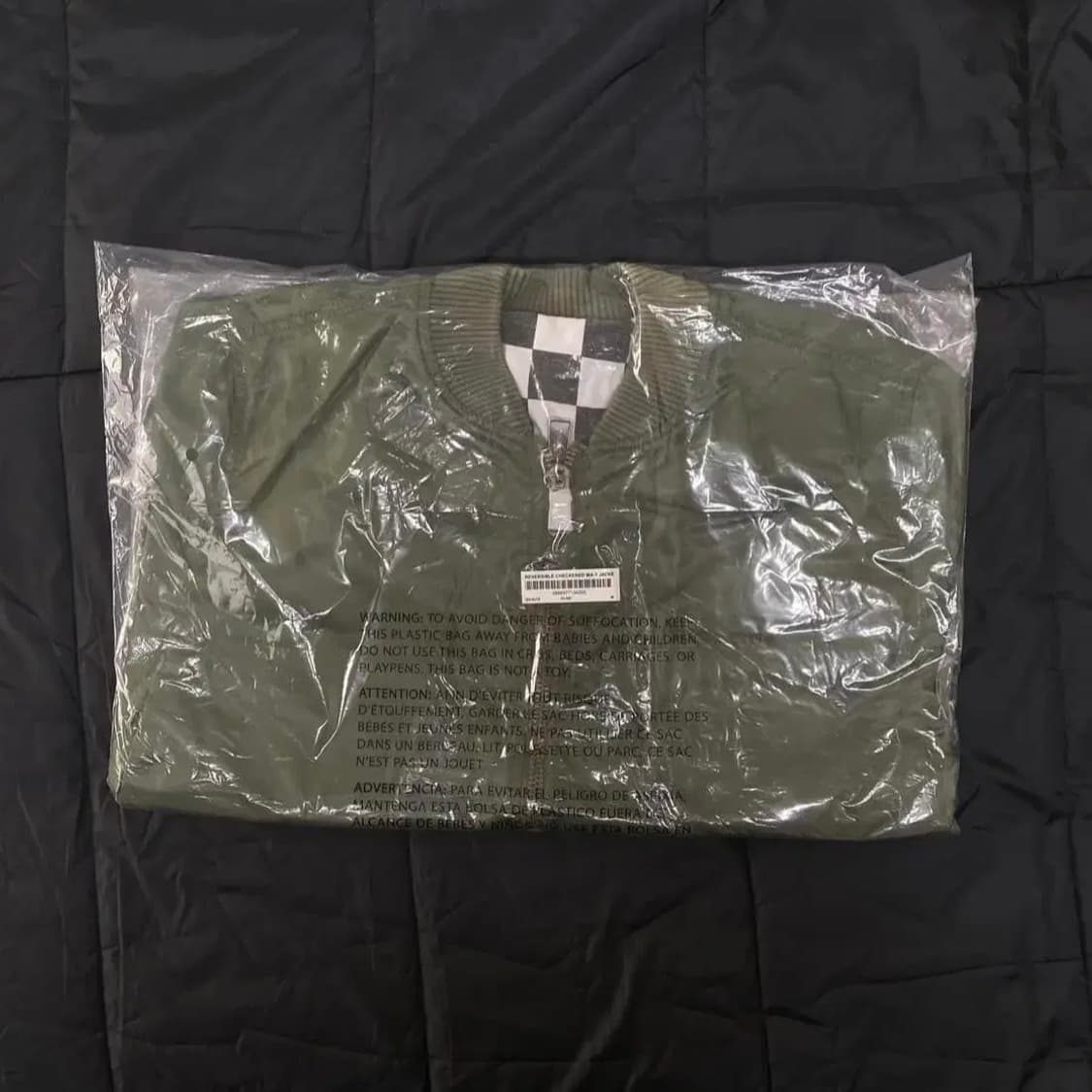 [M] 16SS 슈프림 리버시블 체커드 MA-1 자켓 올리브 상품이미지4