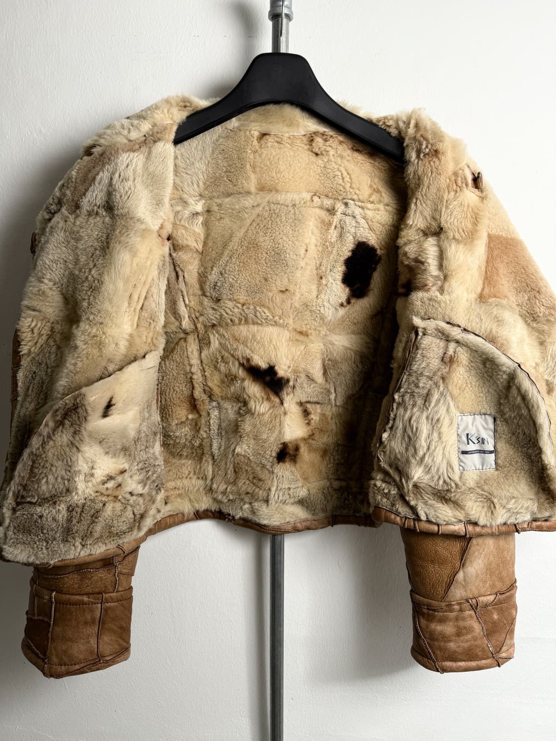 Vintage Sheepskin Patchwork Jacket 상품이미지8