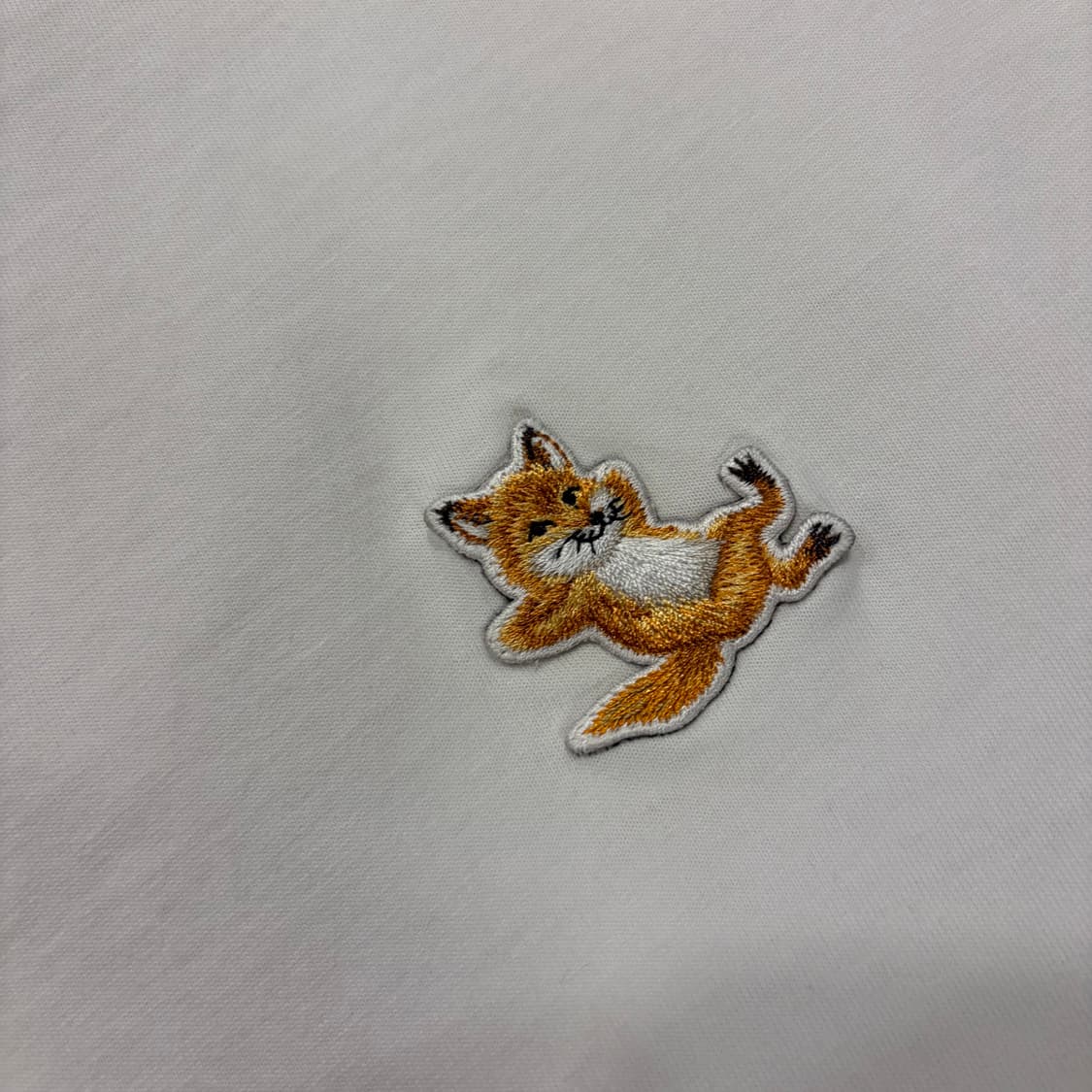 [XL] 메종키츠네 폭스 반팔 티셔츠 화이트 D450 상품이미지5