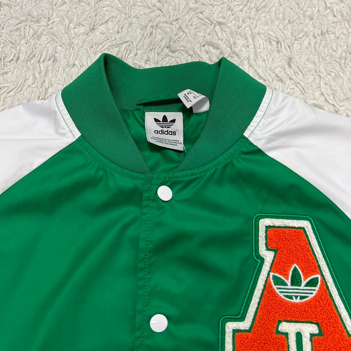 Adidas Green Varsity Bomber Jacket 상품이미지8