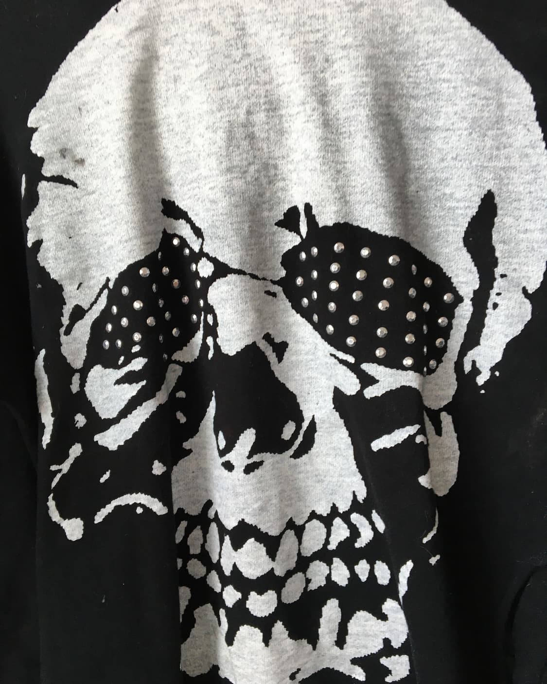 Skulll printing hood 상품이미지5