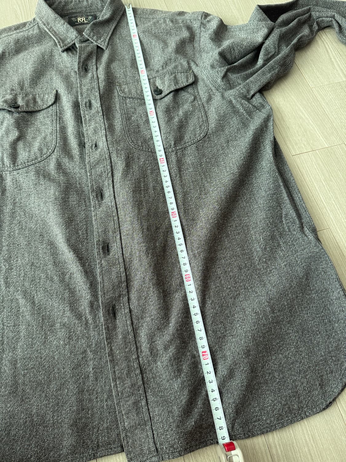 명작 rrl 더블알엘 주사위 로고 트윌 워크 셔츠 xl  상품이미지8