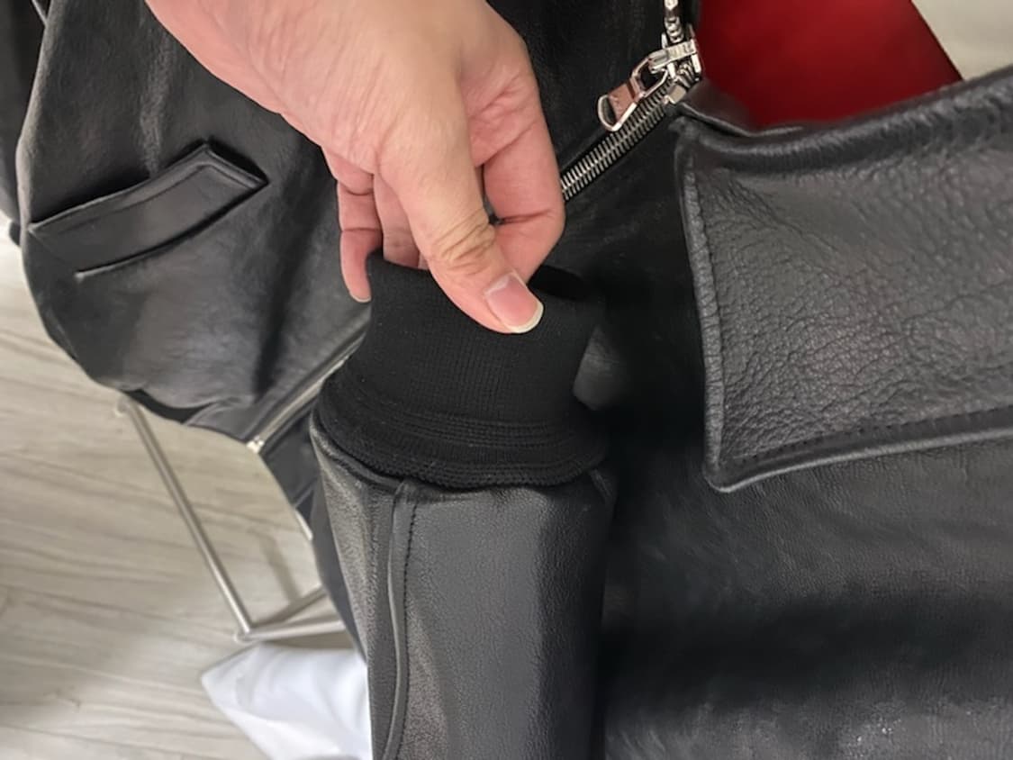 [L] 렉토 벤 고트 레더 가죽 점퍼 자켓 초판 상품이미지5