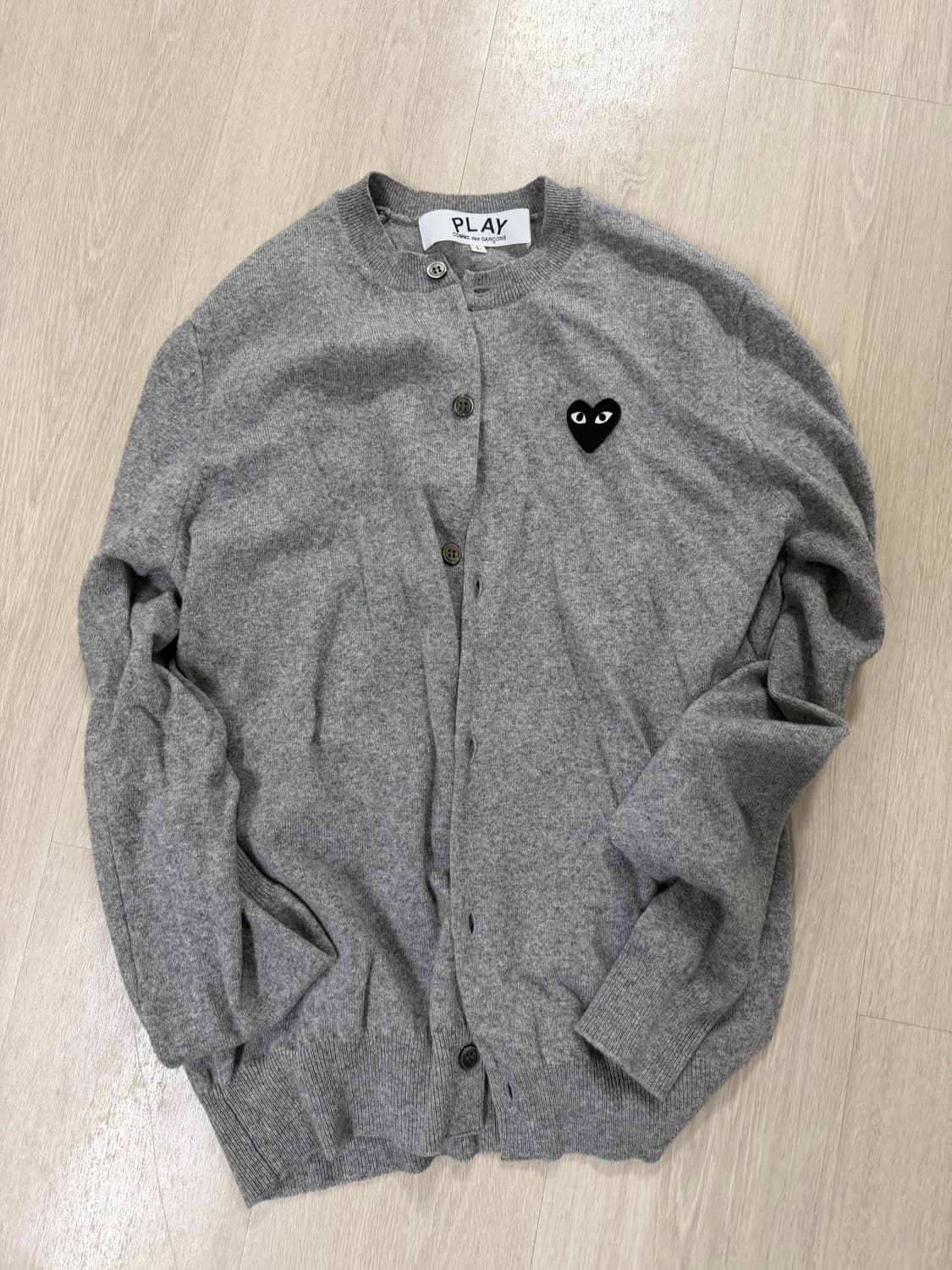 꼼데가르송 블랙하트니트(새상품)(L) 상품이미지1