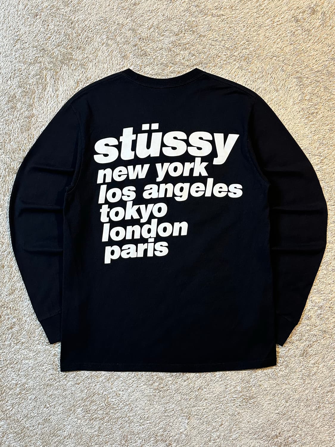 스투시 STUSSY 월드투어 롱슬리브 블랙 상품이미지1