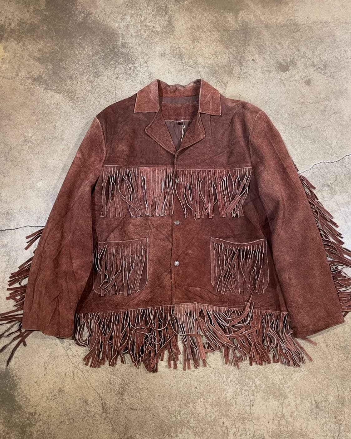 스웨이드 프린지 디테일 웨스턴 자켓 (B5114) 상품이미지1