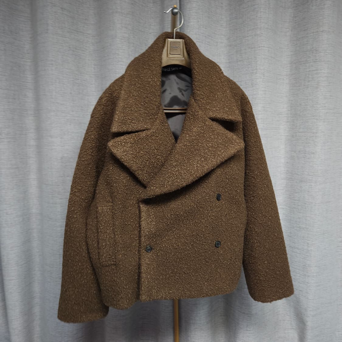 트립르센스 부클 헤비 오버 더블 코트 상품이미지4