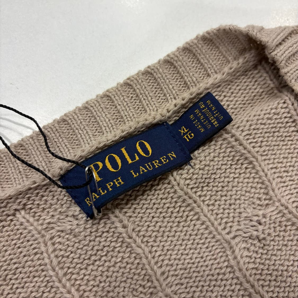 [XL] 폴로 랄프로렌 꽈배기 케이블 니트 베이지 B300 상품이미지5