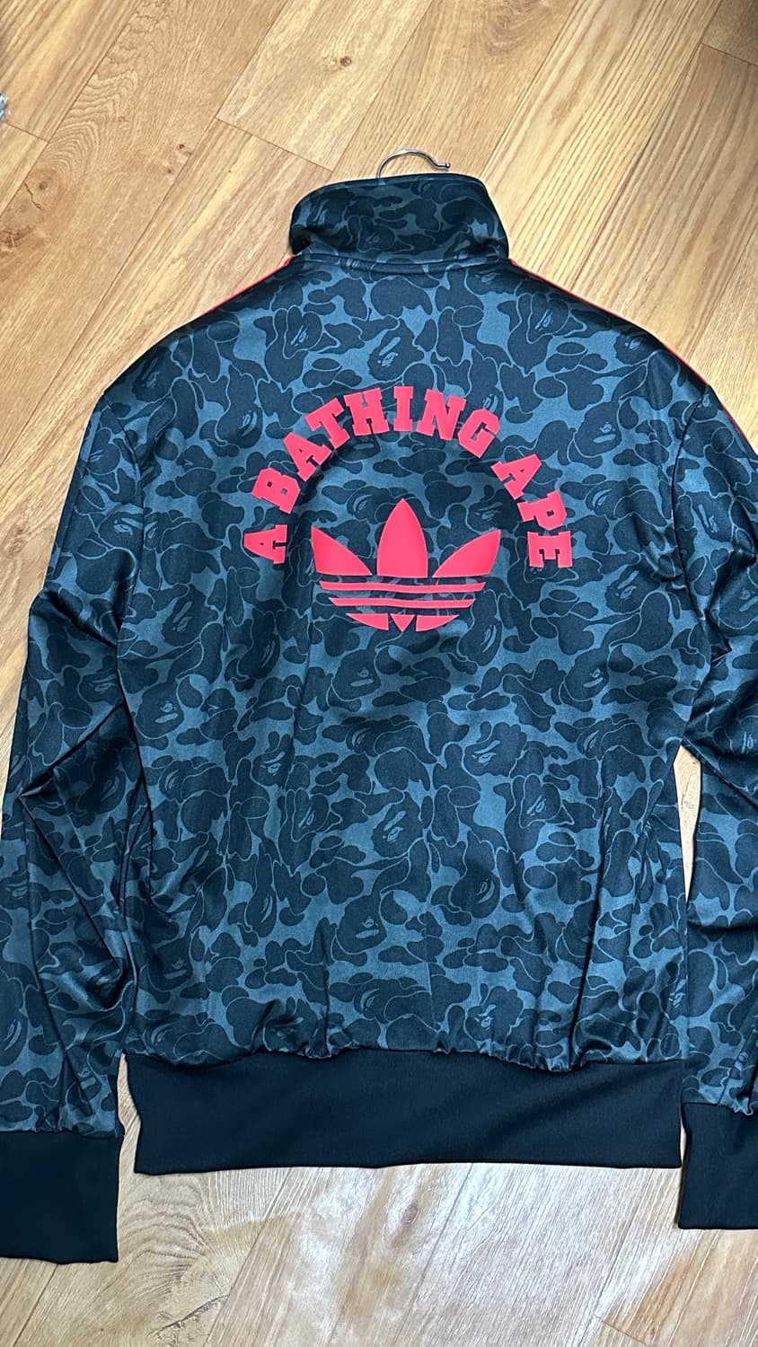 아디다스 x 베이프 올오버 프린트 트랙 탑 블랙[s] 상품이미지4