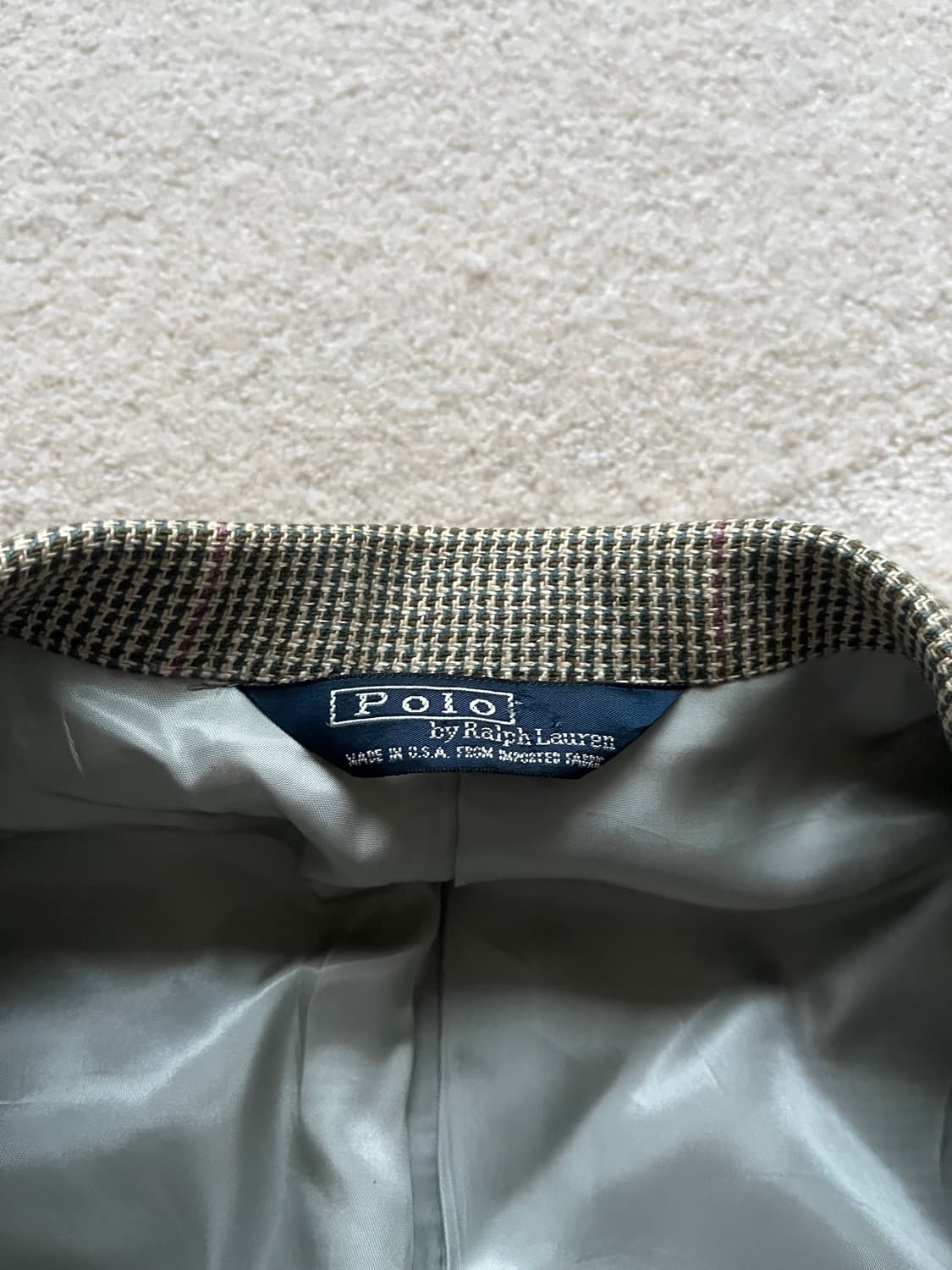 폴로 랄프로렌 Made in USA 체크 스포츠자켓 (105) 상품이미지6