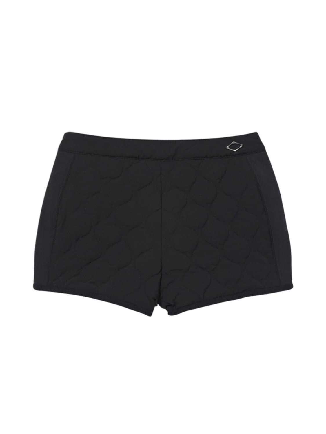 (W) 미스치프 퀼티드 쇼츠 블랙 상품이미지2