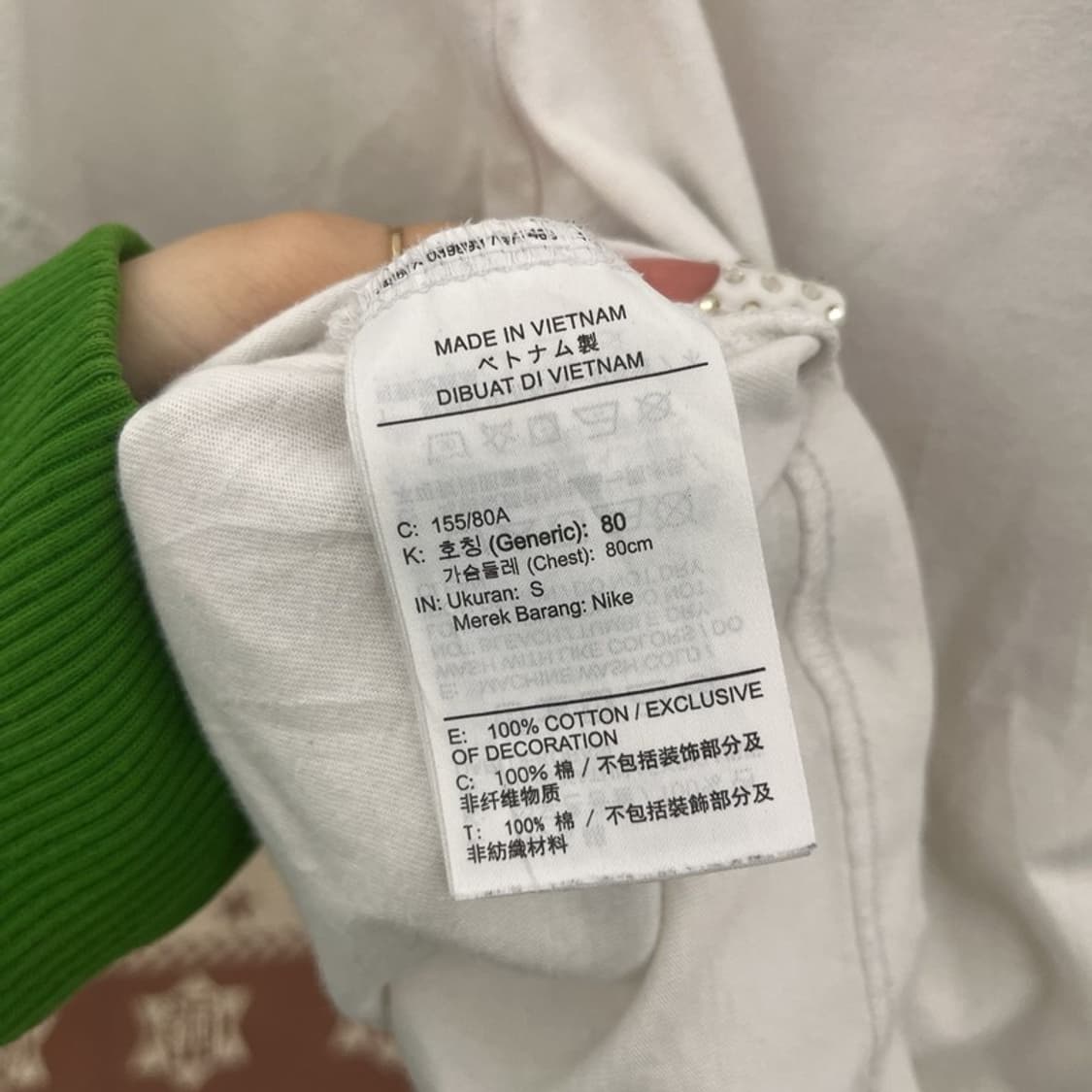 나이키 레트로 Y2K 키치 나비 프린팅 반팔티 S C10371 상품이미지6