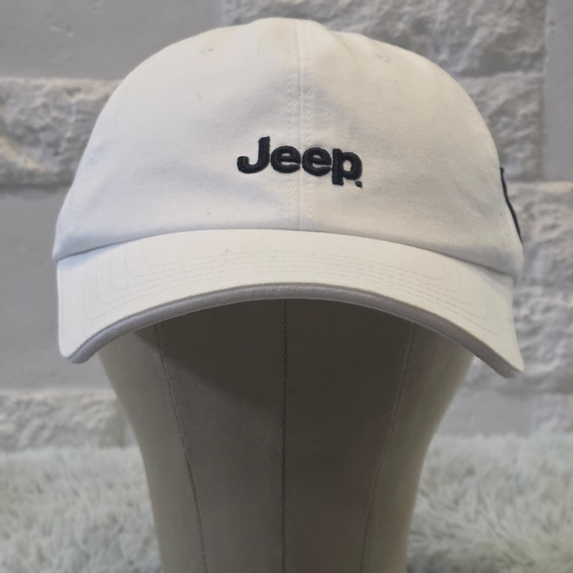 L8-5:지프 화이트 로고 볼캡 F(약 55~59cm 조절 가능) 상품이미지4