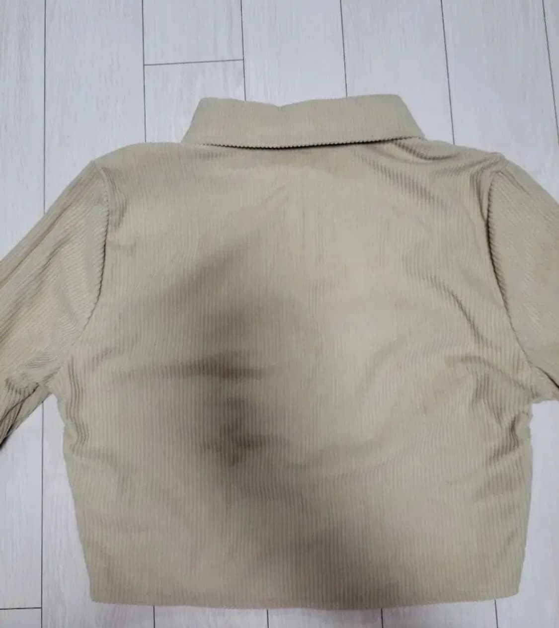 급처새상품!바닐라비 코듀로이 프라다느낌 크롭셔츠남방 레니본st리즈리사st 상품이미지3