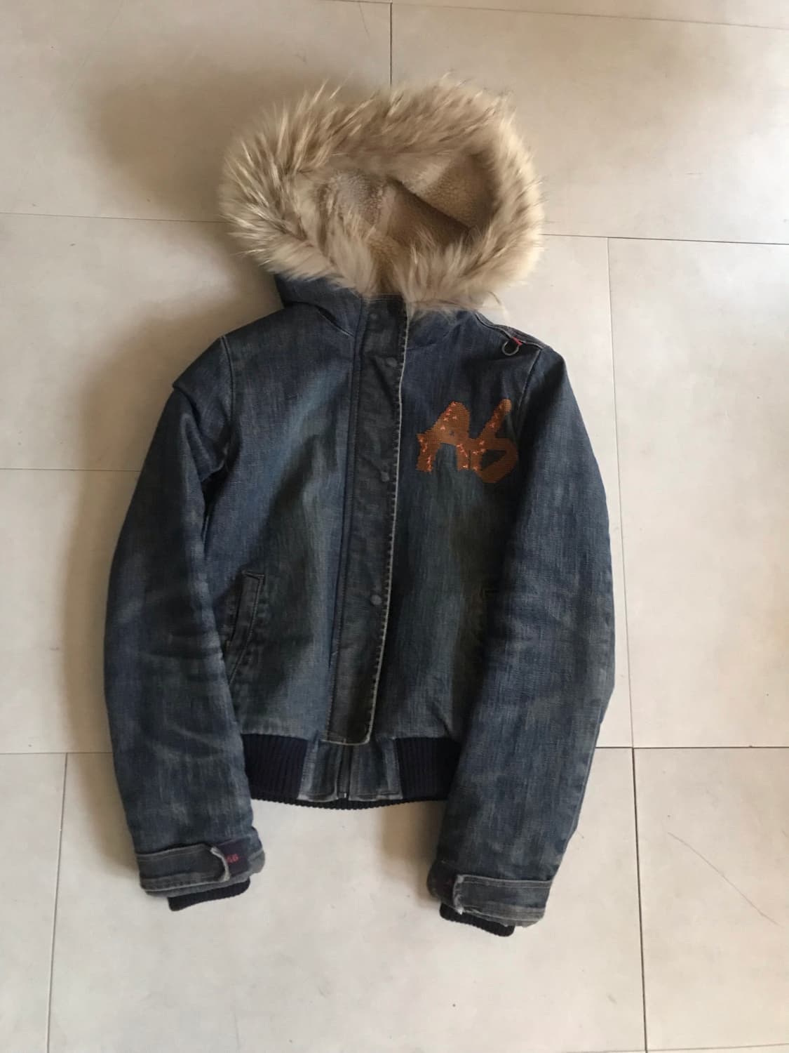 빈티지 데님 울프죠 자켓 상품이미지8