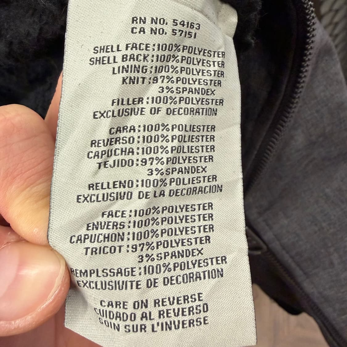 리바이스 소프트쉘 보아퍼 후드자켓 패널절개 배색 디테일 차콜 상품이미지8