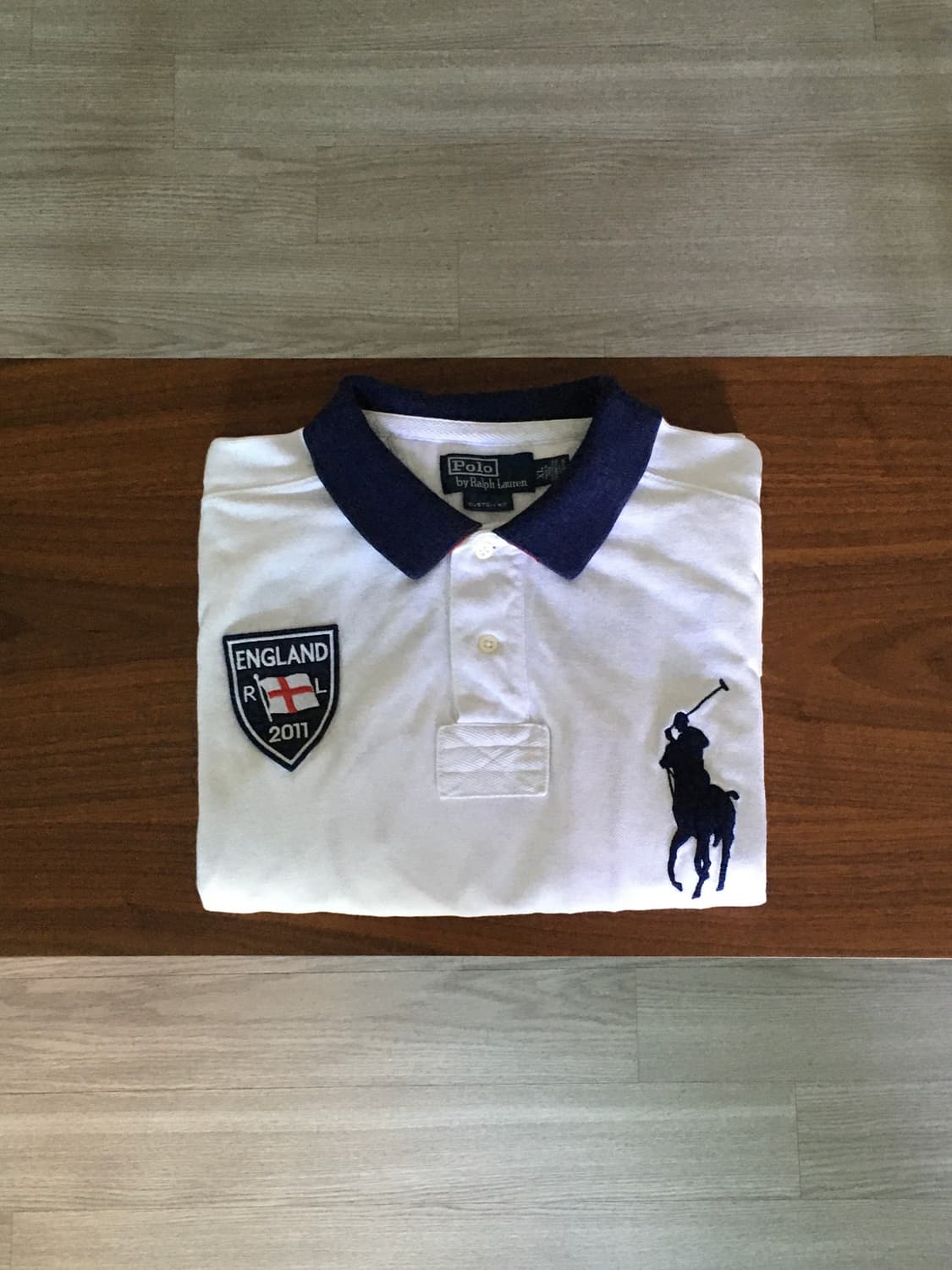 폴로 빅포니 잉글랜드 반팔 럭비티 화이트 상품이미지1