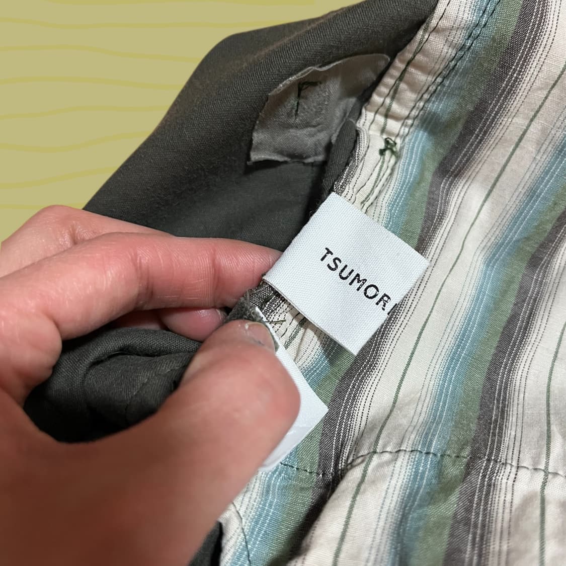 츠모리 치사토 카키브라운 코듀로이 벌룬 팬츠 상품이미지5