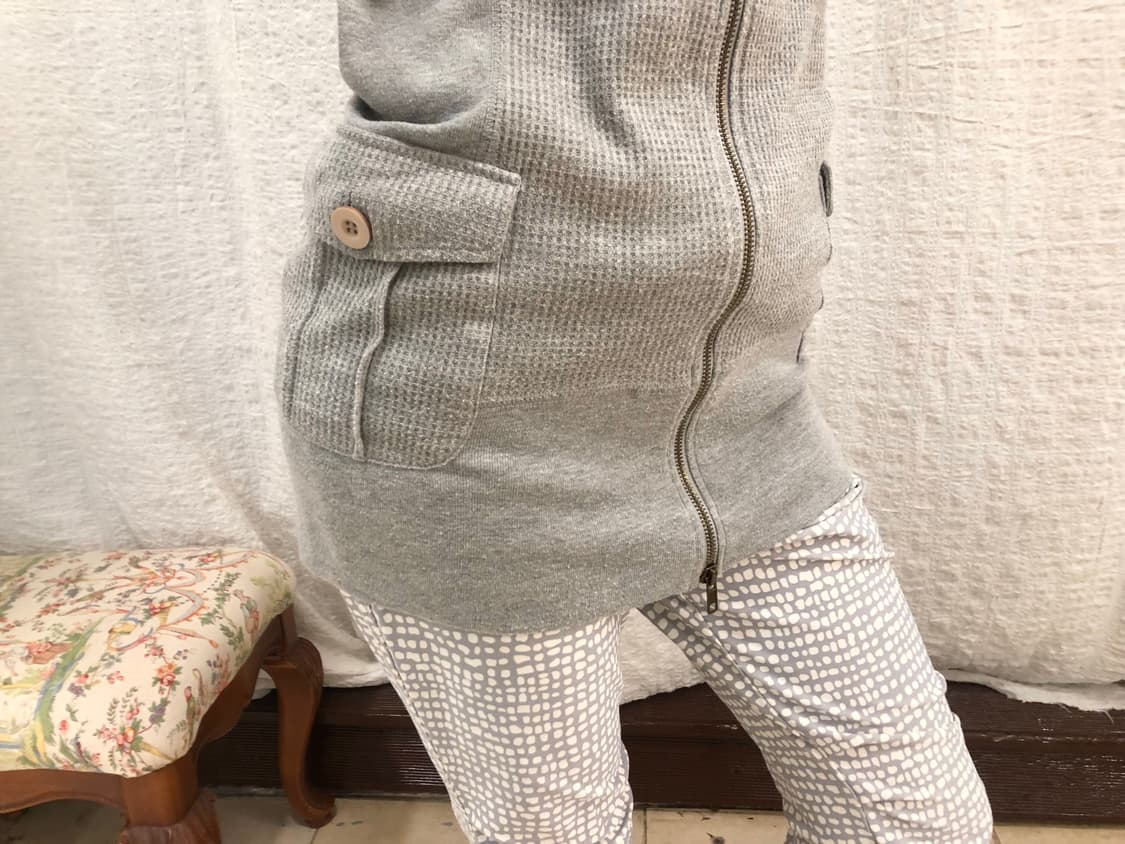 Gray waffle hoodie ops 상품이미지3
