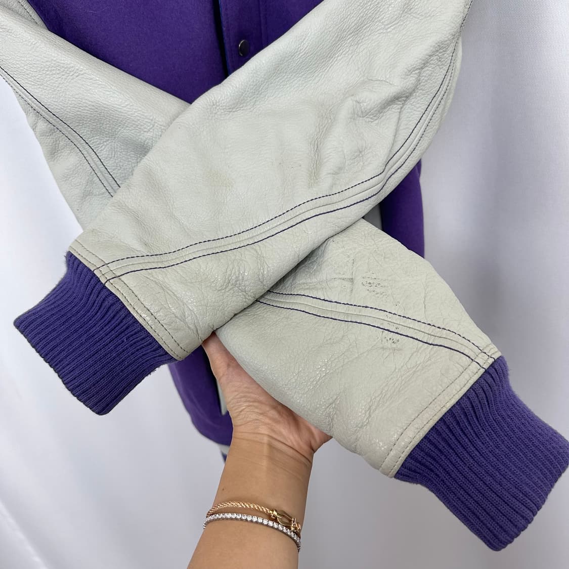   조던 남성 야구점퍼 모 가죽자켓 100 OE 상품이미지3