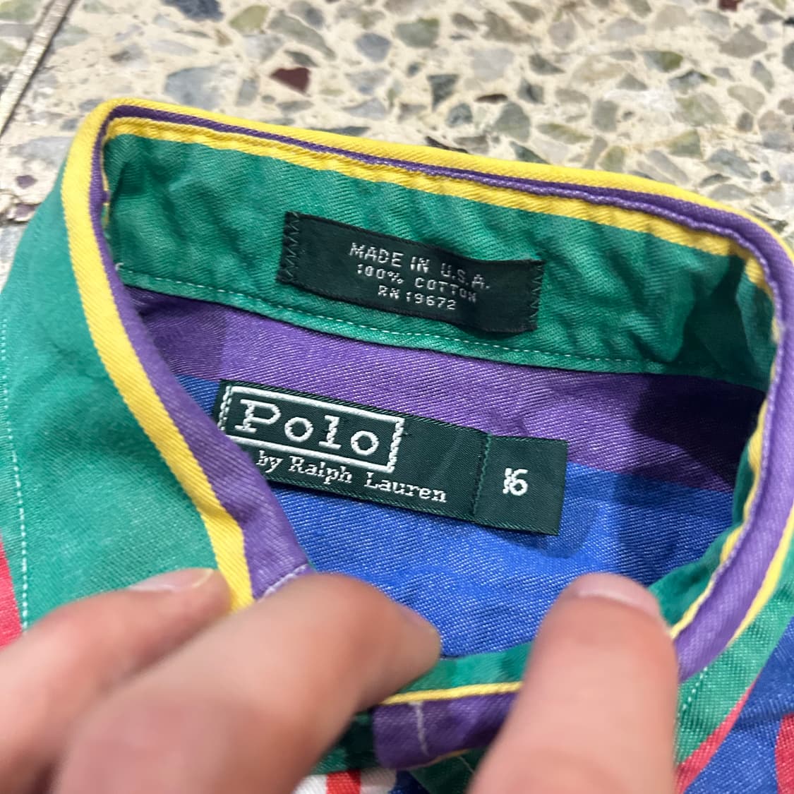 폴로(POLO ralphlauren)스트라이프 멀티컬러 셔츠 상품이미지4