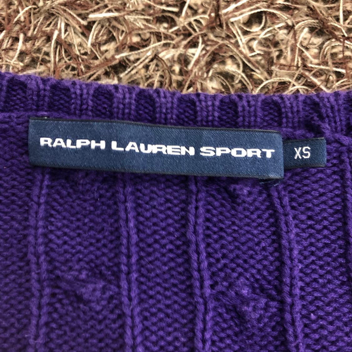 폴로 랄프로렌 여성 퍼플 브이넥 니트 상품이미지4