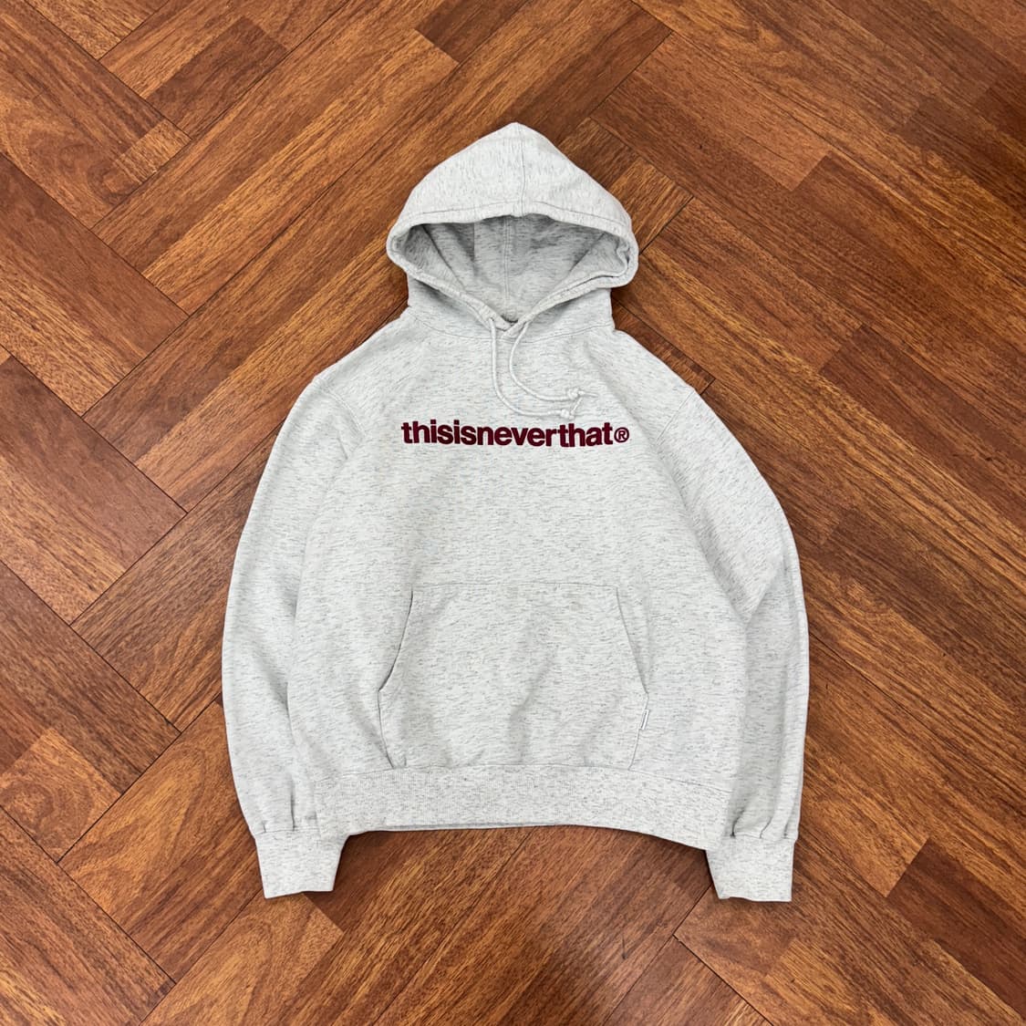 M 디스이즈네버댓 디네댓 자수 빅로고 후드 티셔츠  상품이미지1