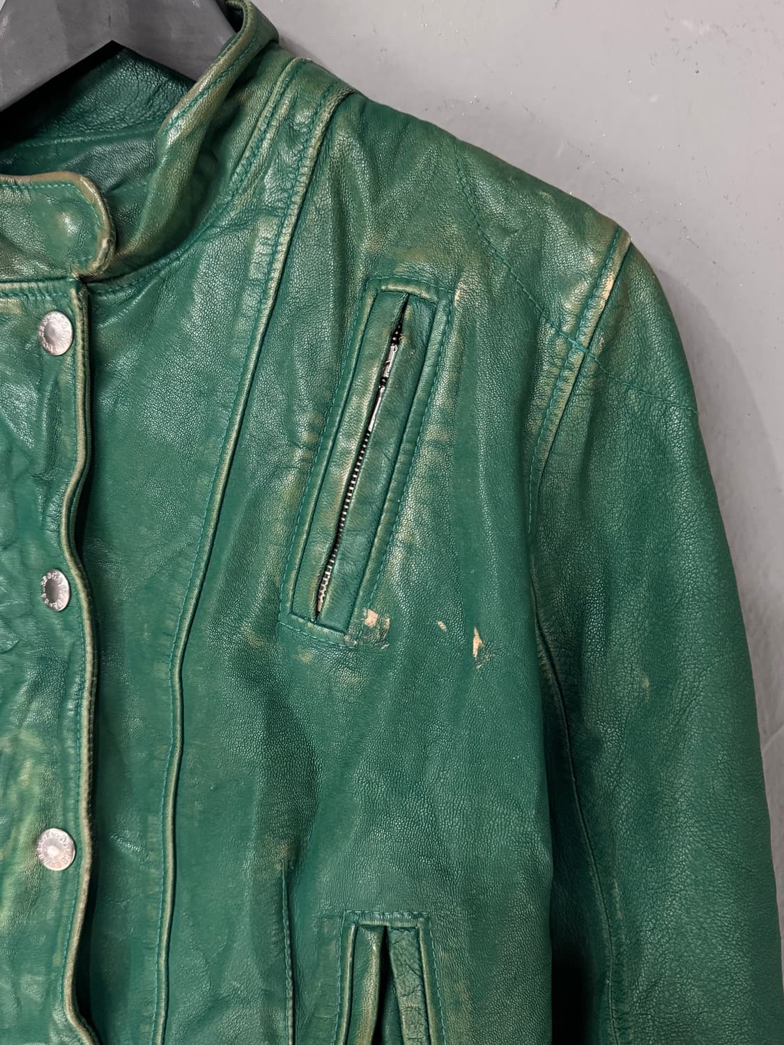 돌체앤가바나 아카이브 고트스킨 가죽자켓 상품이미지3