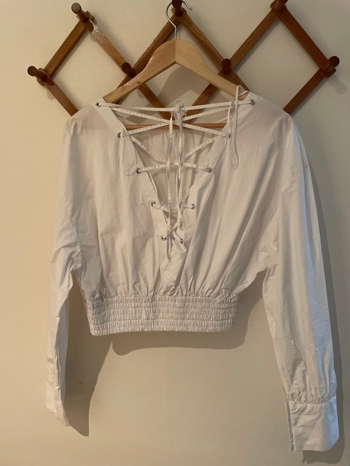 Zara Lace-up Shirts 상품이미지2
