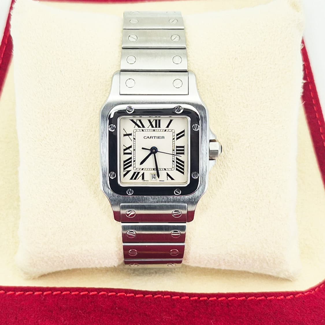 까르띠에 산토스 갈베 스틸 라지사이즈  상품이미지2