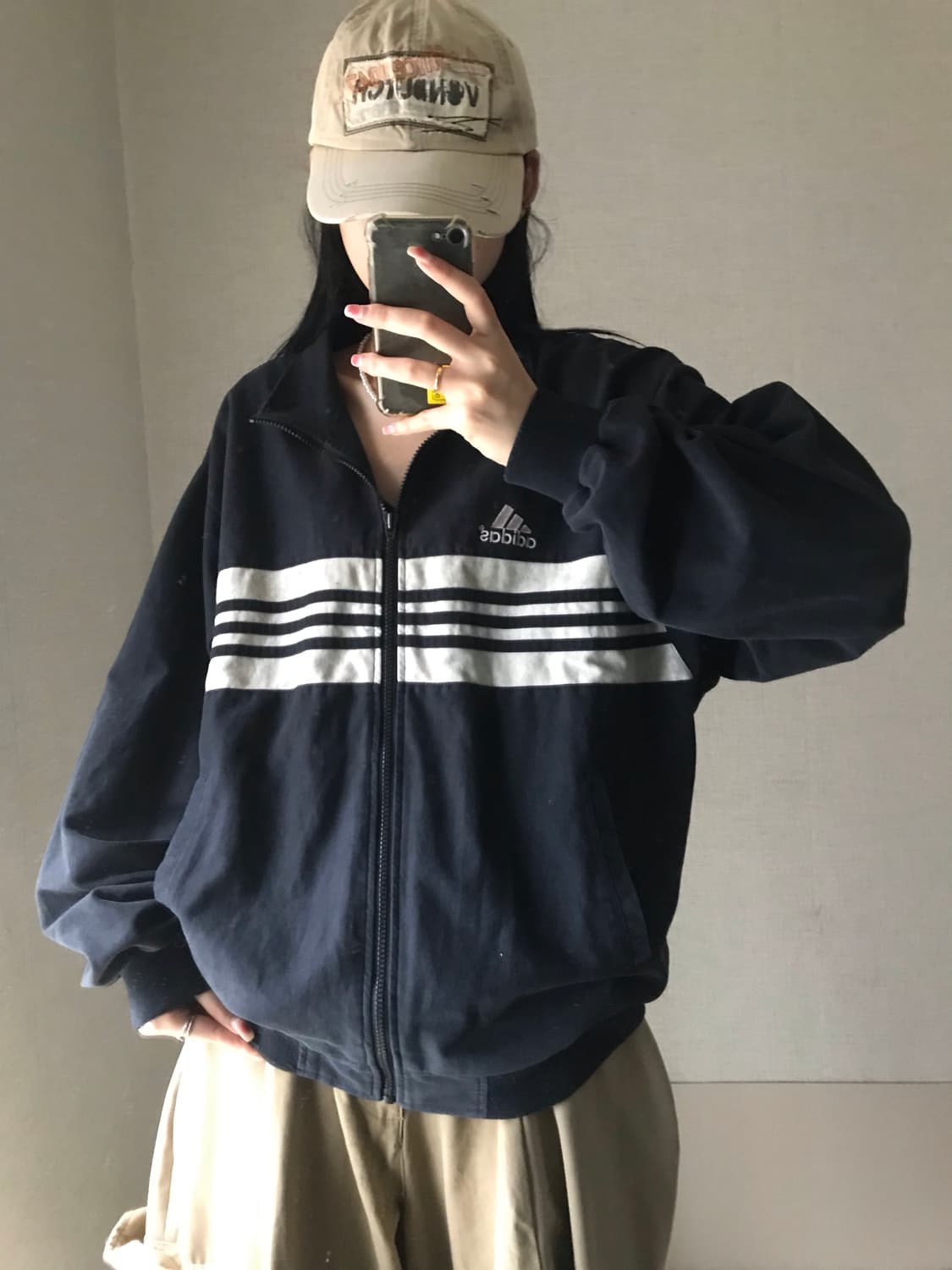아디다스 90s 오버핏 면집업 상품이미지1