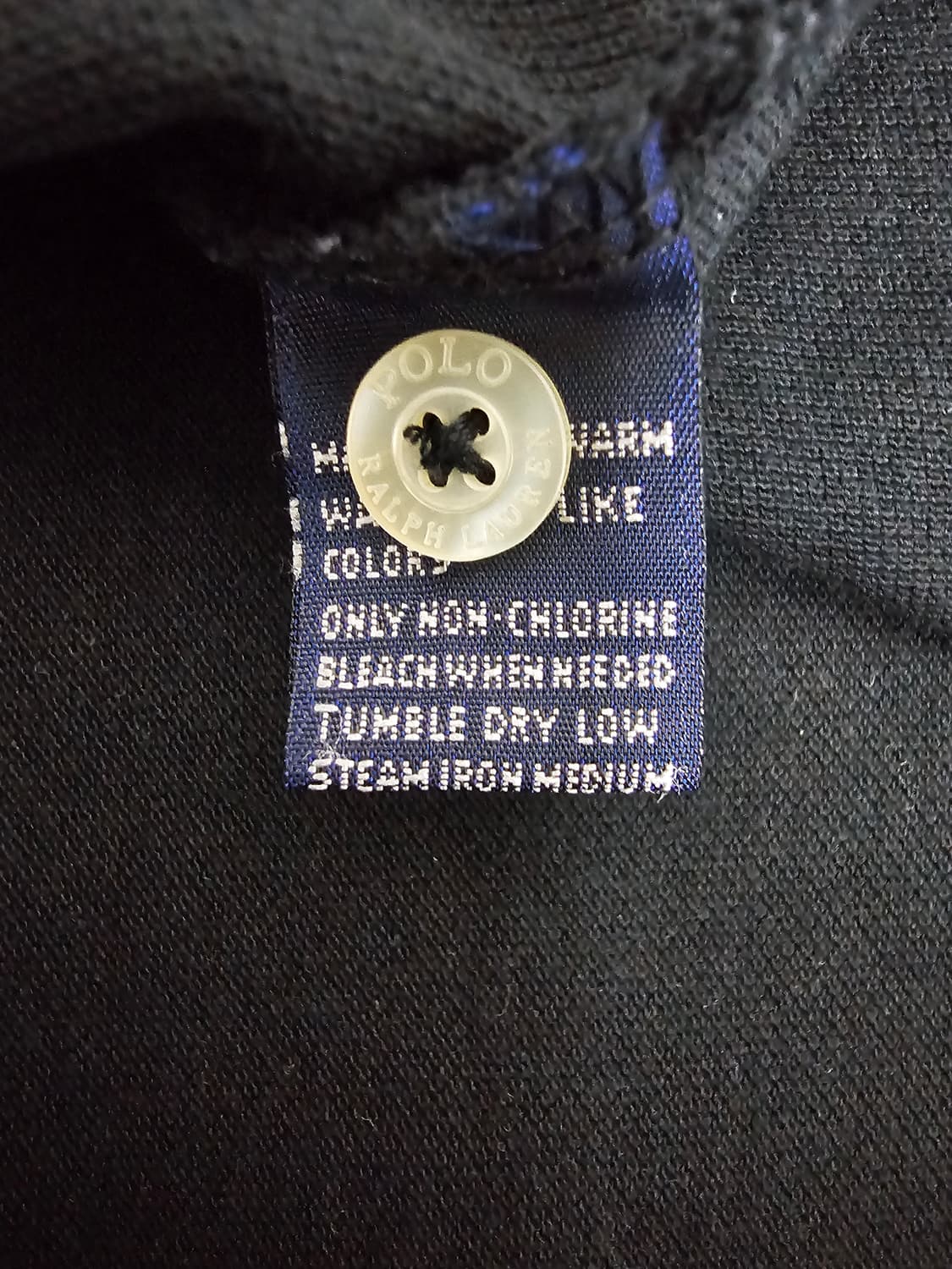 폴로랄프로렌 블랙 반팔카라티 커스텀로고 M 상품이미지4