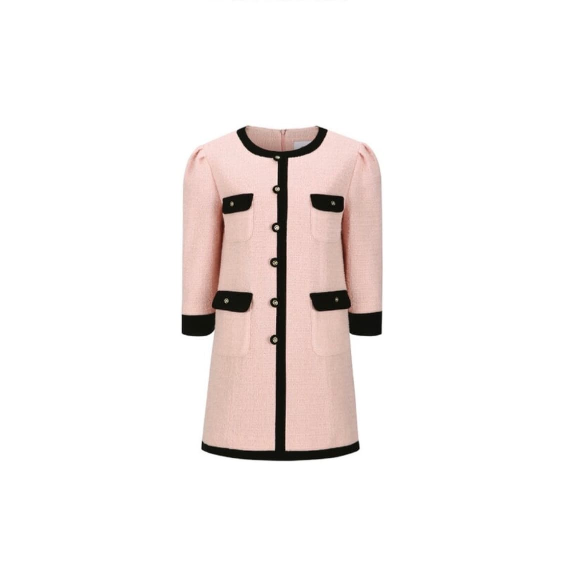 쟈니헤잇재즈 퍼프 버튼 미니 드레스 핑크 상품이미지4