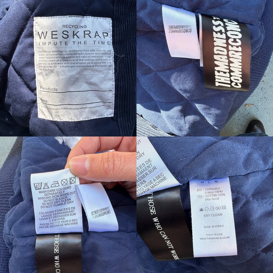 For the Boys / THE MADNESS 코듀로이 바시티 자켓 상품이미지10