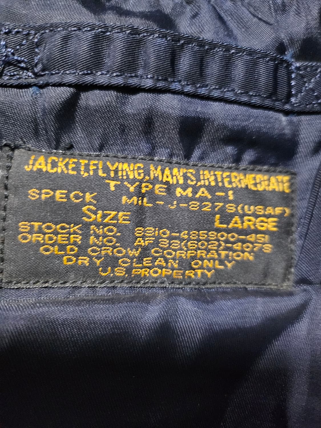 올드 크라운 ma1 신품  상품이미지3