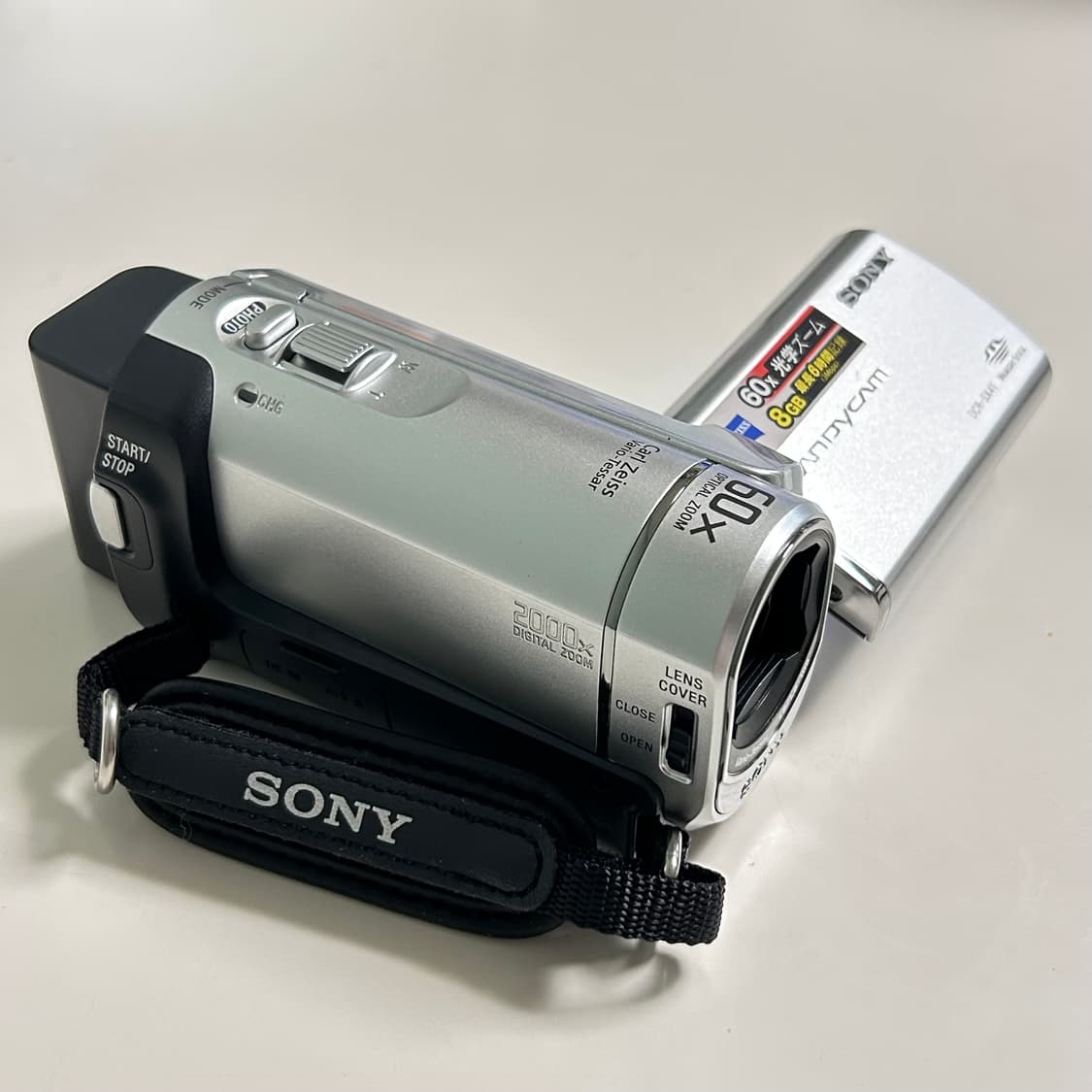 풀박) 소니 DCR SX41 제니 희귀 실버 빈티지 캠코더 상품이미지3