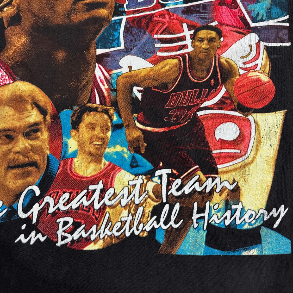 빈티지 90s Chicago Bulls Rap Tee 시카고불스 랩티셔츠 상품이미지9