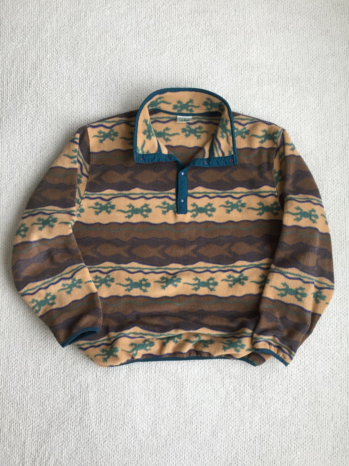 LLbean 미제 플리스 스냅티 상품이미지2