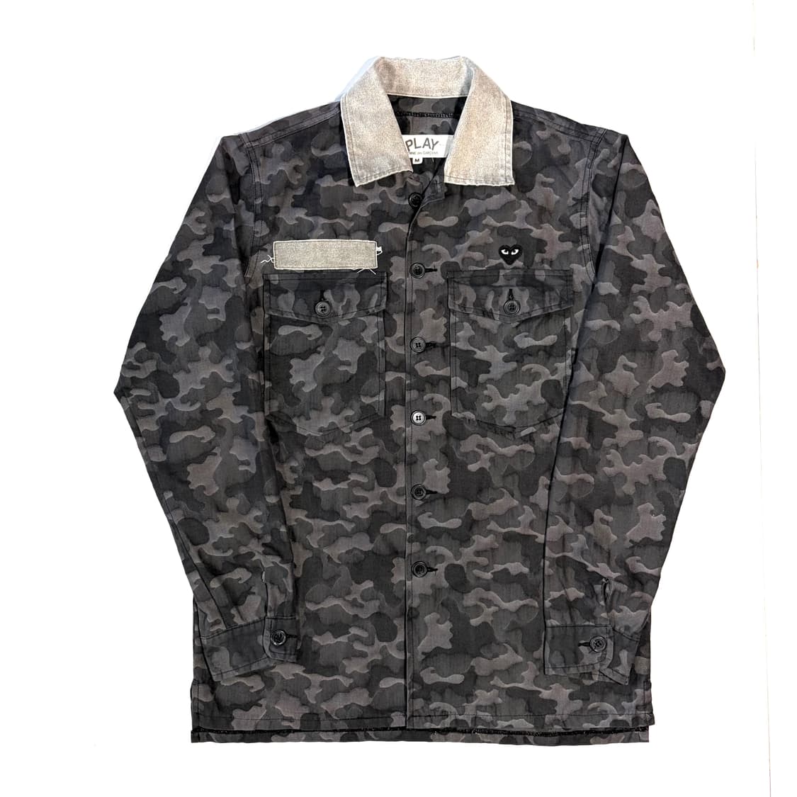 꼼데가르송 블랙 카모 셔츠 M 상품이미지1