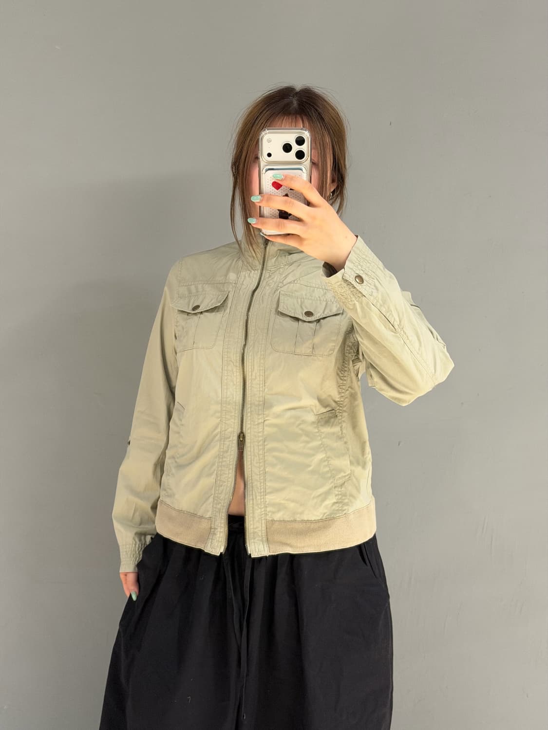 2-pocket detail high-neck jacket 상품이미지3