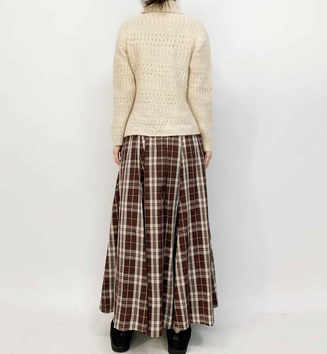 니코 앤드 체크 롱 스커트 상품이미지3